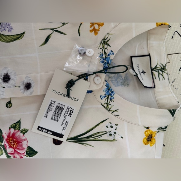 NWT TUCKERNUCK Fresh Buds Royal Shirt Dress small - Picture 11 of 12